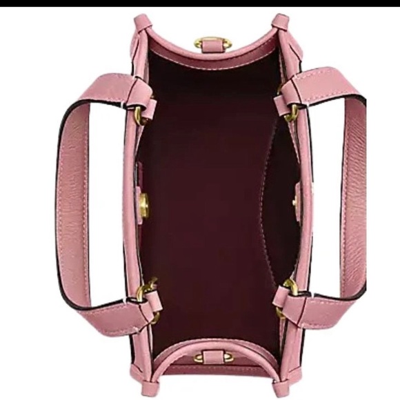 NWT Coach CO971 Dempsey Tote 22 In Refine Pebble Leather True Pink the tote insp - Picture 5 of 10